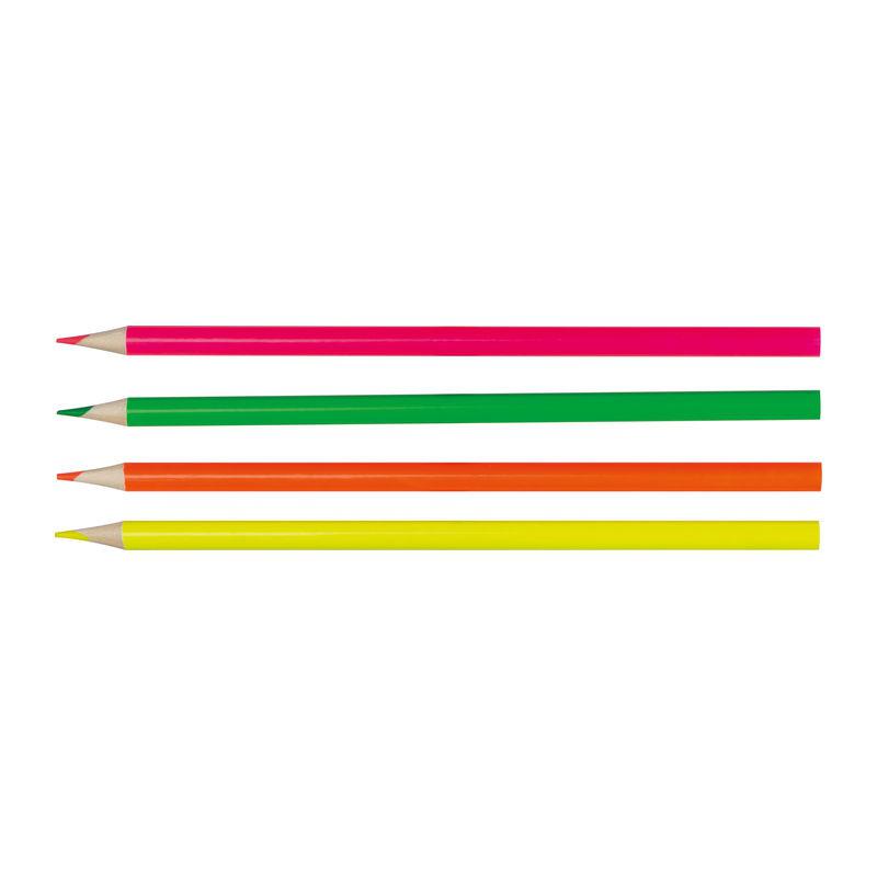 Set de 4 creioane colorate Negru