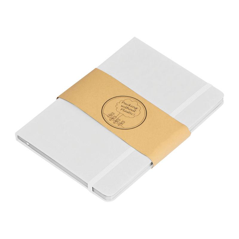 Caiet A6 cu coperți PU Alb