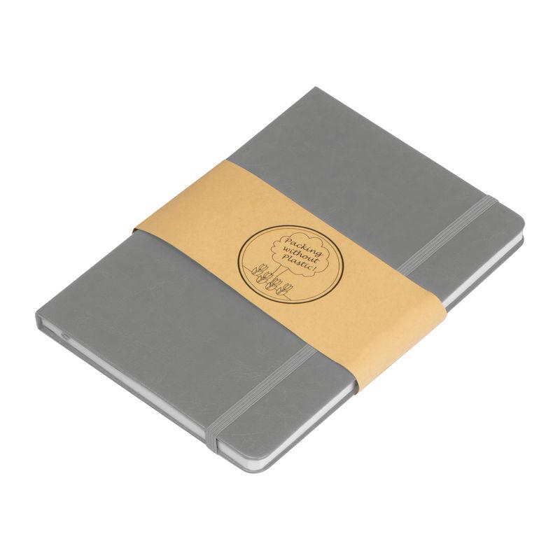 Caiet A6 cu coperți PU Gri