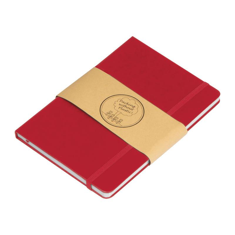 Caiet A6 cu coperți PU Roșu