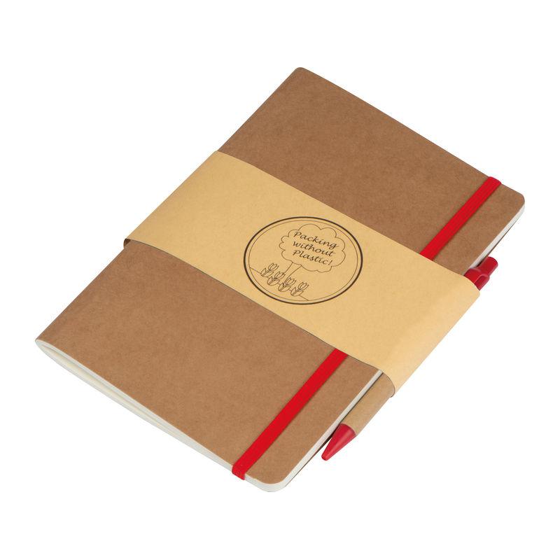 Caiet de notiţe cu pix Roșu