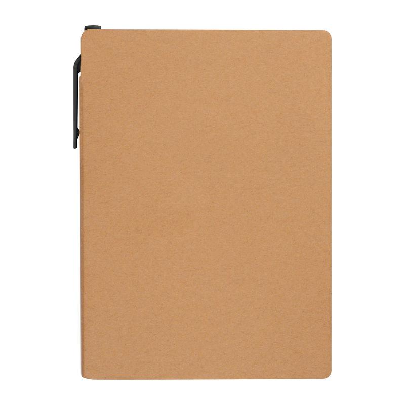 Caiet de notițe cu pix și etichete autoadezive Beige