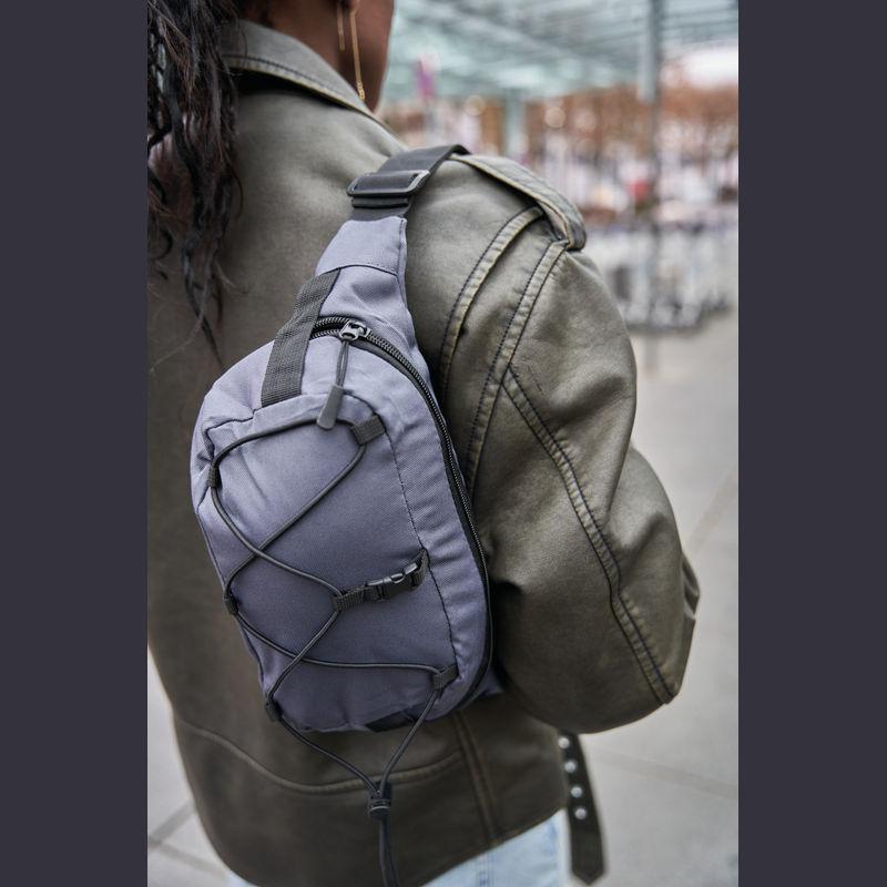 Borsetă din material RPET Gri-Argintiu