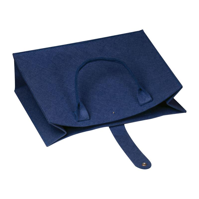 Sacoşă din pâslă RPET Albastru închis