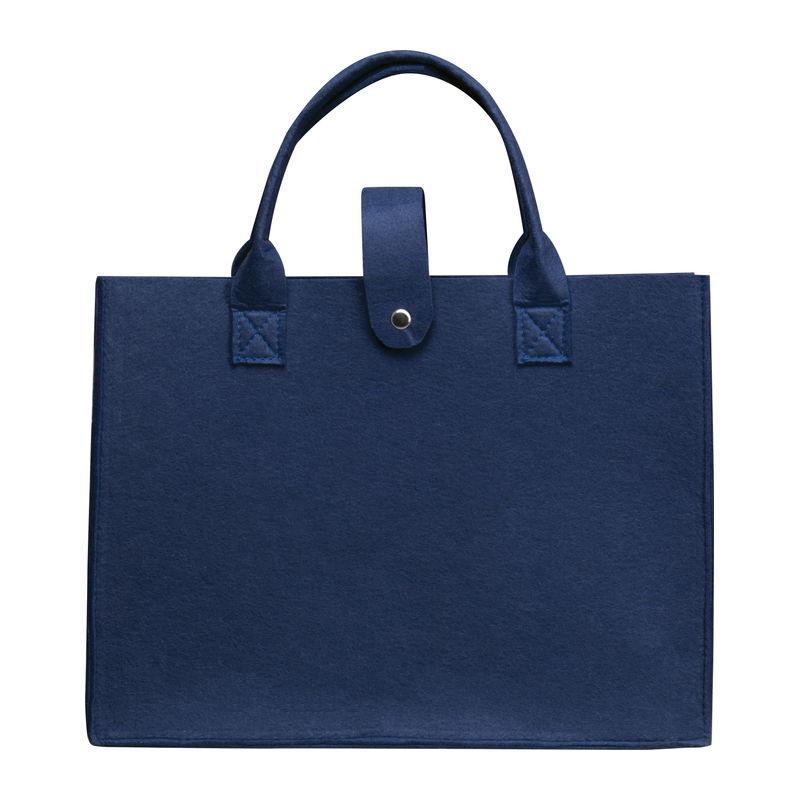 Sacoşă din pâslă RPET Albastru închis