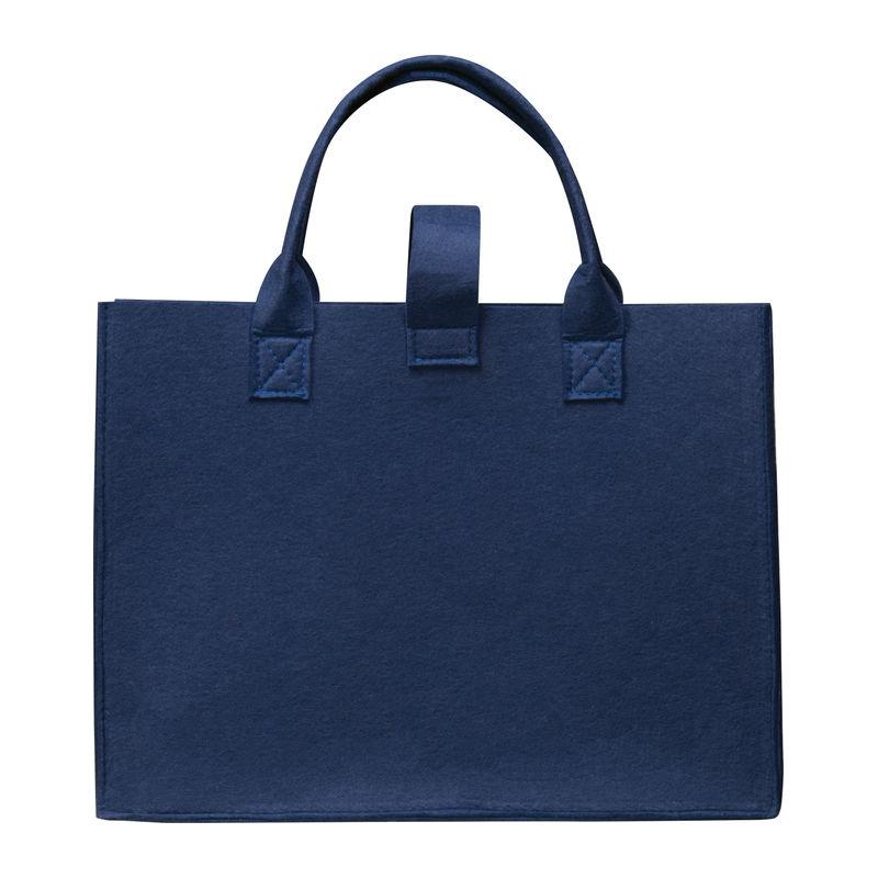 Sacoşă din pâslă RPET Albastru închis