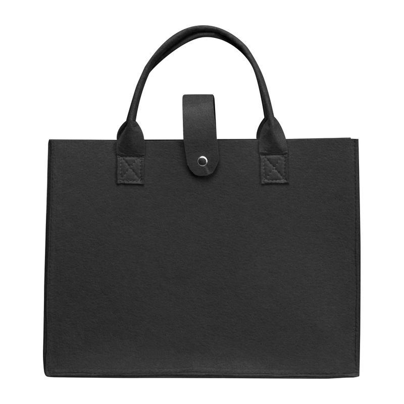 Sacoşă din pâslă RPET Negru