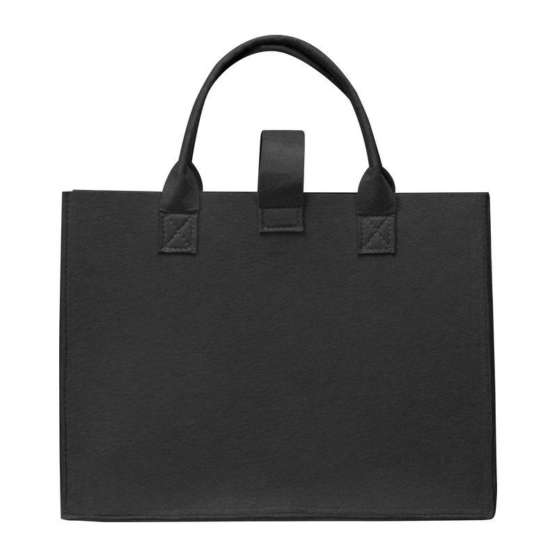 Sacoşă din pâslă RPET Negru