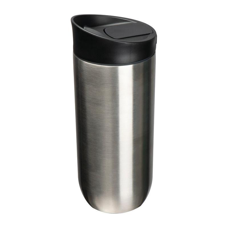 Cană termos 500 ml cu închidere prin buton Gri