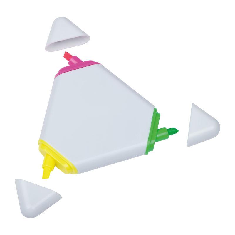 Marker în formă triunghiulară Alb