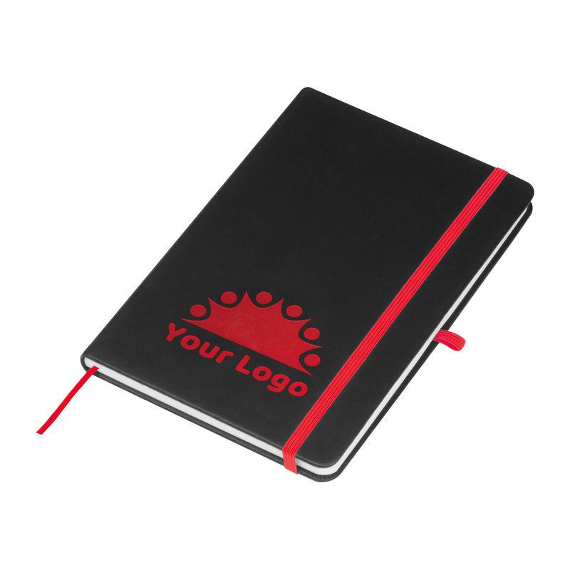 Notes A5 cu bandă colorată Roșu