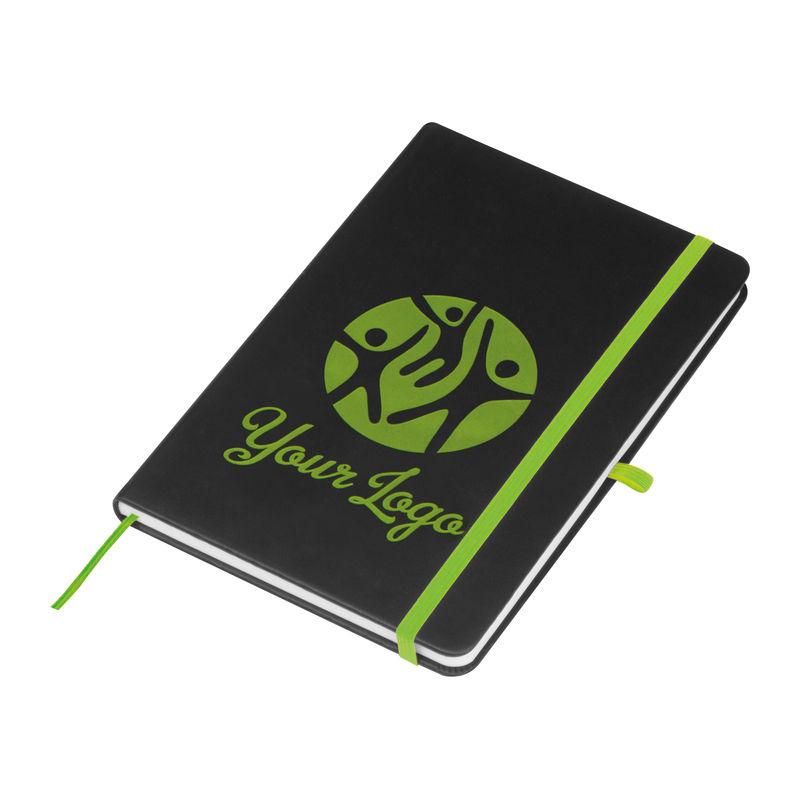 Notes A5 cu bandă colorată LIght Green