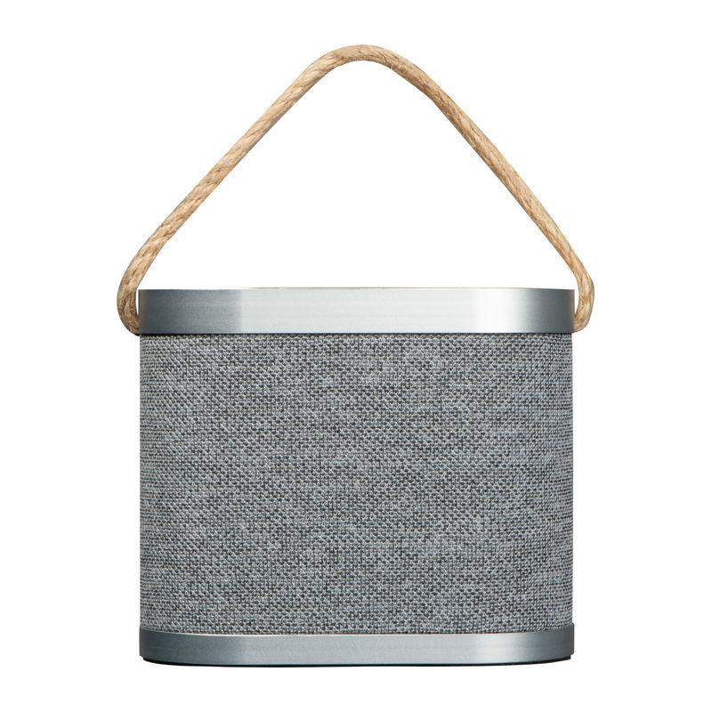 Boxă Bluetooth cu încărcător wireless din bambus Gri