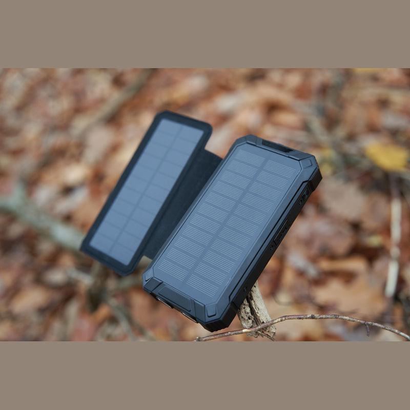 Powerbank solar 20000 mAh Negru