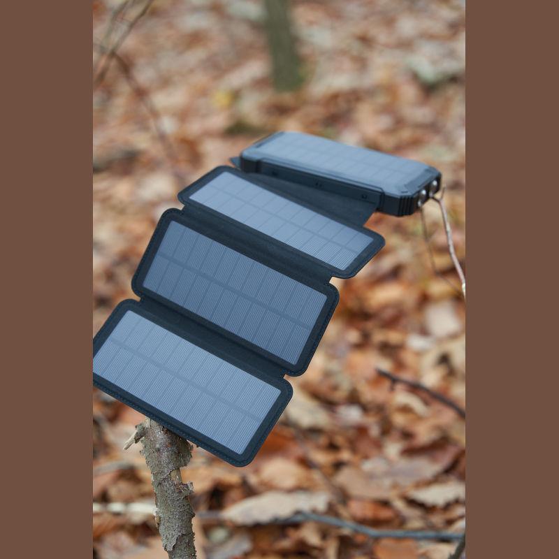 Powerbank solar 20000 mAh Negru