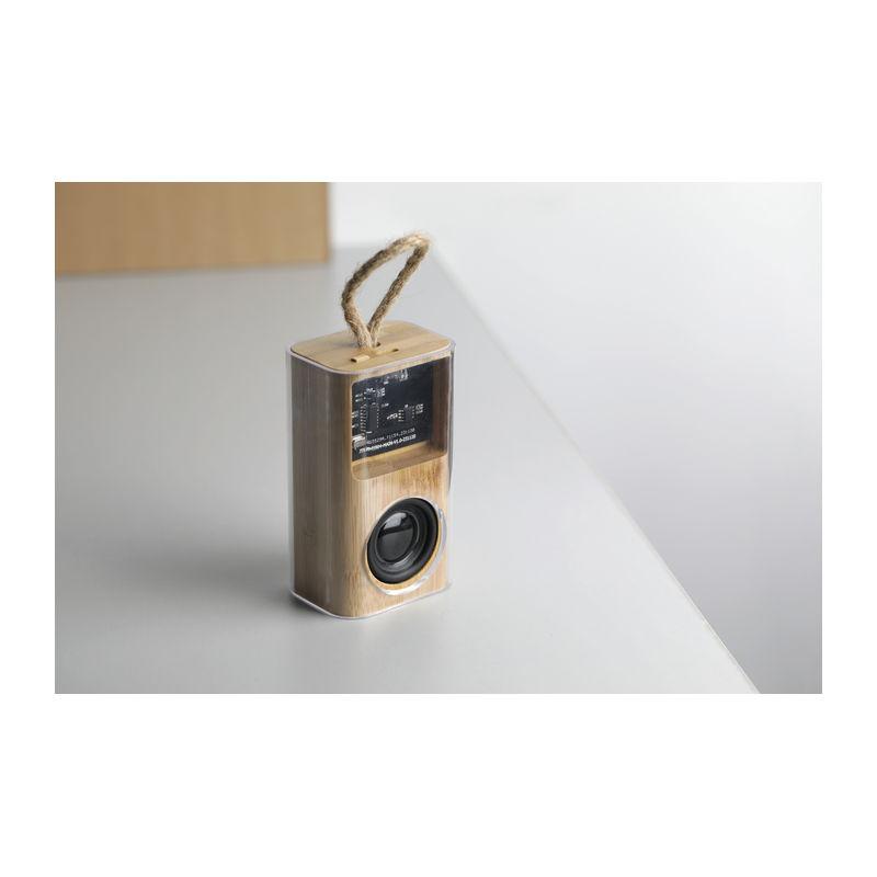 Boxă Bluetoothcu carcasă transparentă Beige