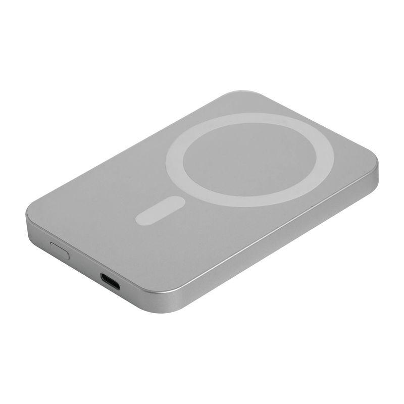 Baterie externă din aluminiu reciclat Magsafe, 5000 mA Gri