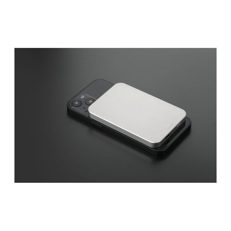 Baterie externă din aluminiu reciclat Magsafe, 5000 mA Gri