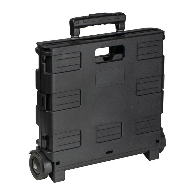 Cărucior pliabil pentru cumpărături Negru