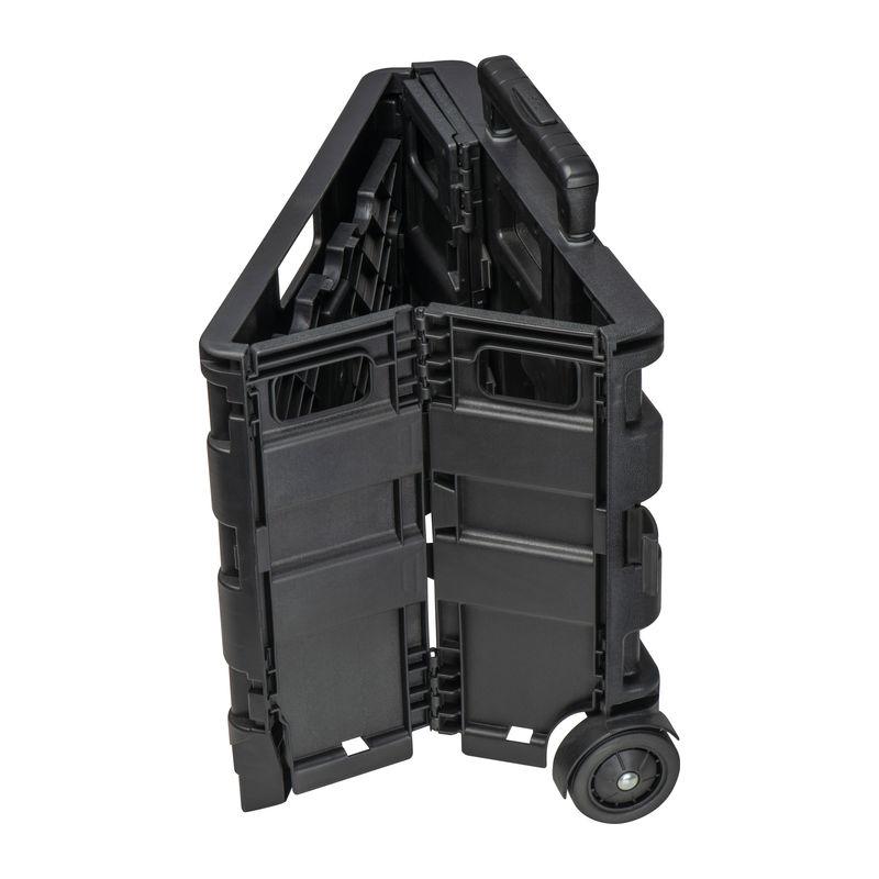 Cărucior pliabil pentru cumpărături Negru