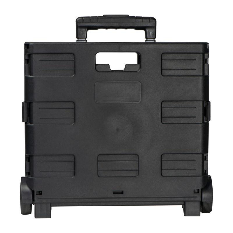 Cărucior pliabil pentru cumpărături Negru