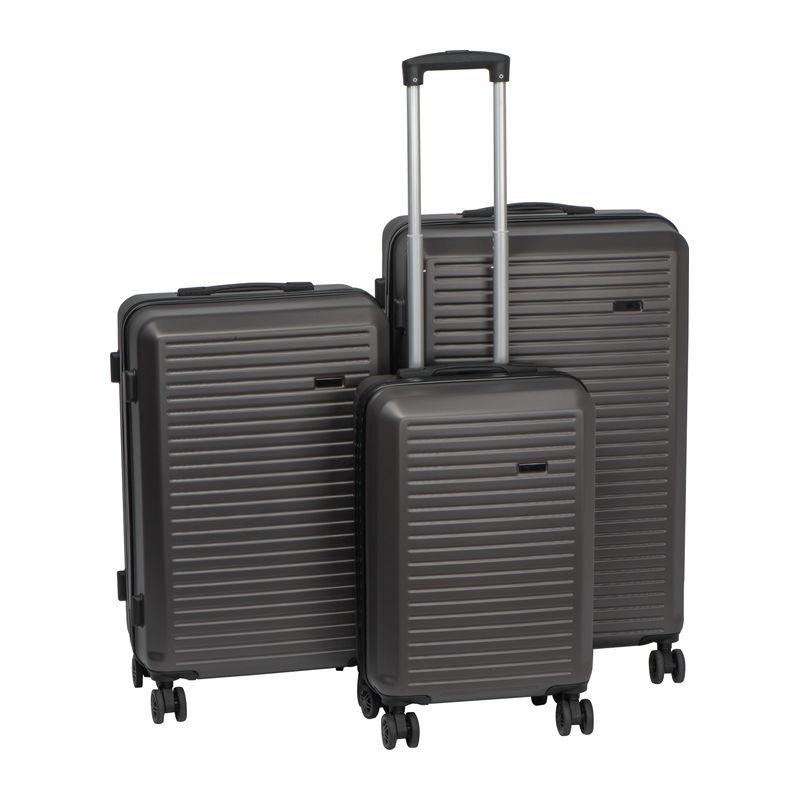 Set de valize, 3 piese Gri-Argintiu