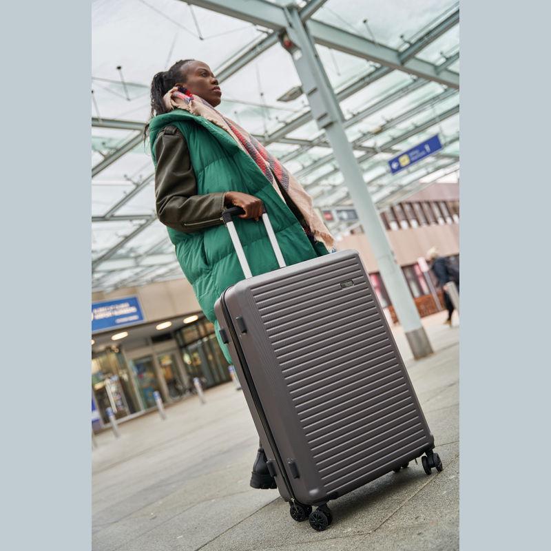 Set de valize, 3 piese Gri-Argintiu