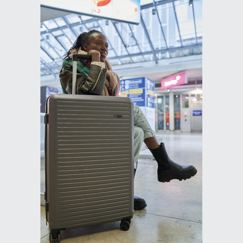 Set de valize, 3 piese Gri-Argintiu