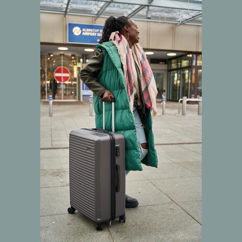 Set de valize, 3 piese Gri-Argintiu