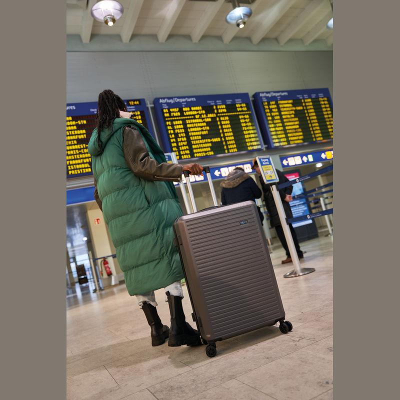 Set de valize, 3 piese Gri-Argintiu