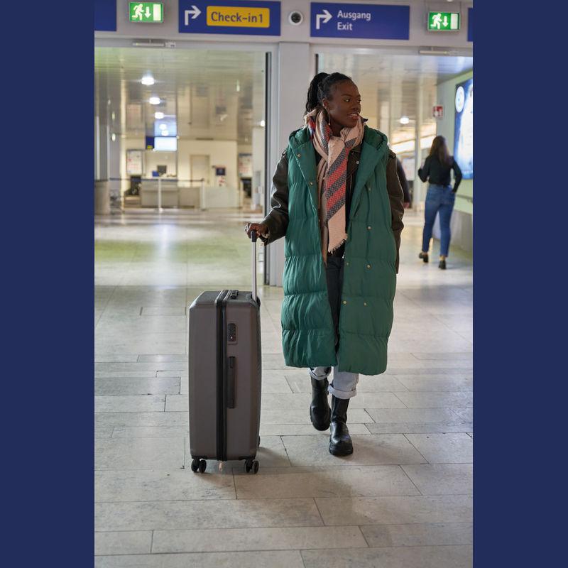 Set de valize, 3 piese Gri-Argintiu