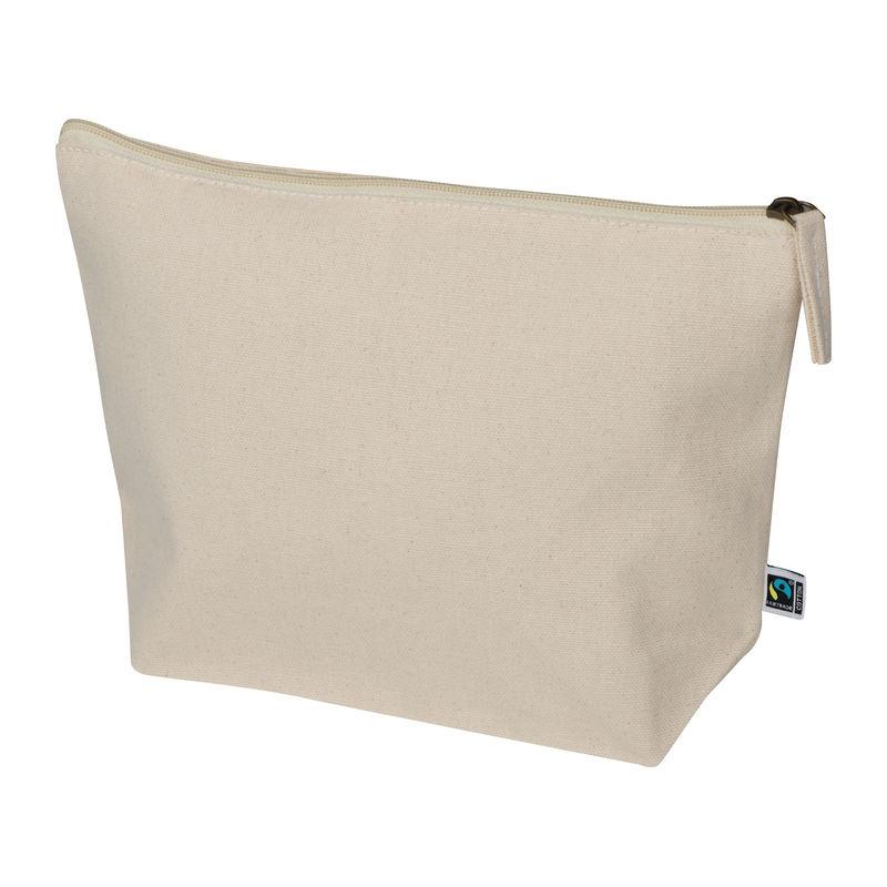 Geantă cosmetică de bumbac Fairtrade Beige