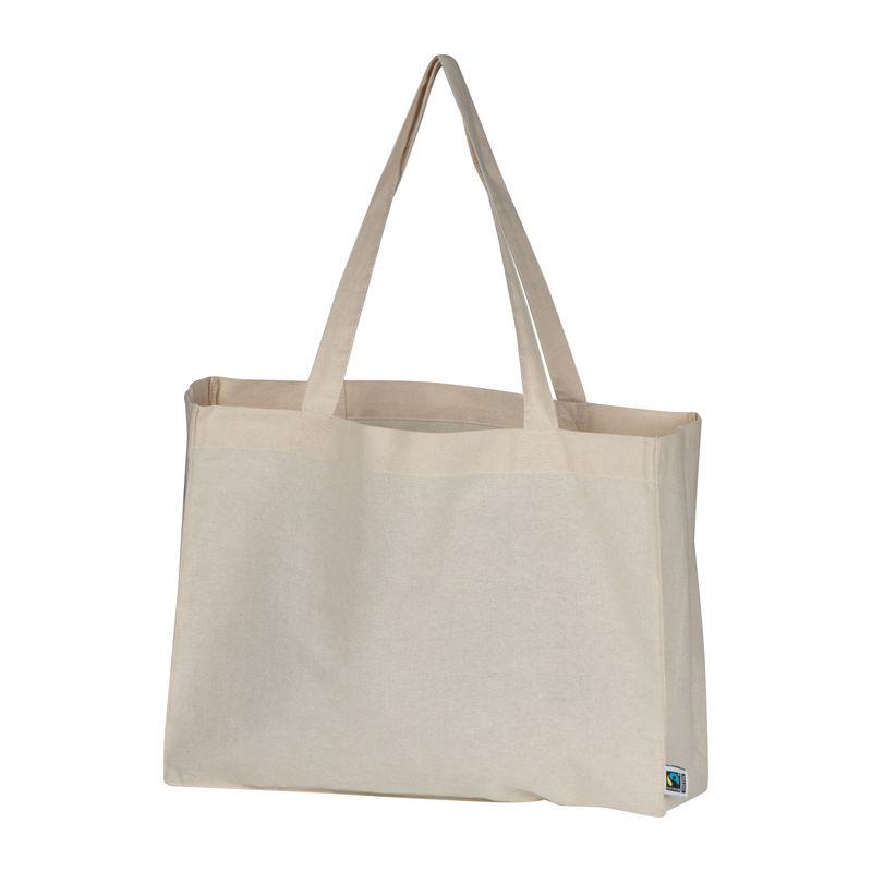 Sacoșă mare de bumbac Fairtrade Beige