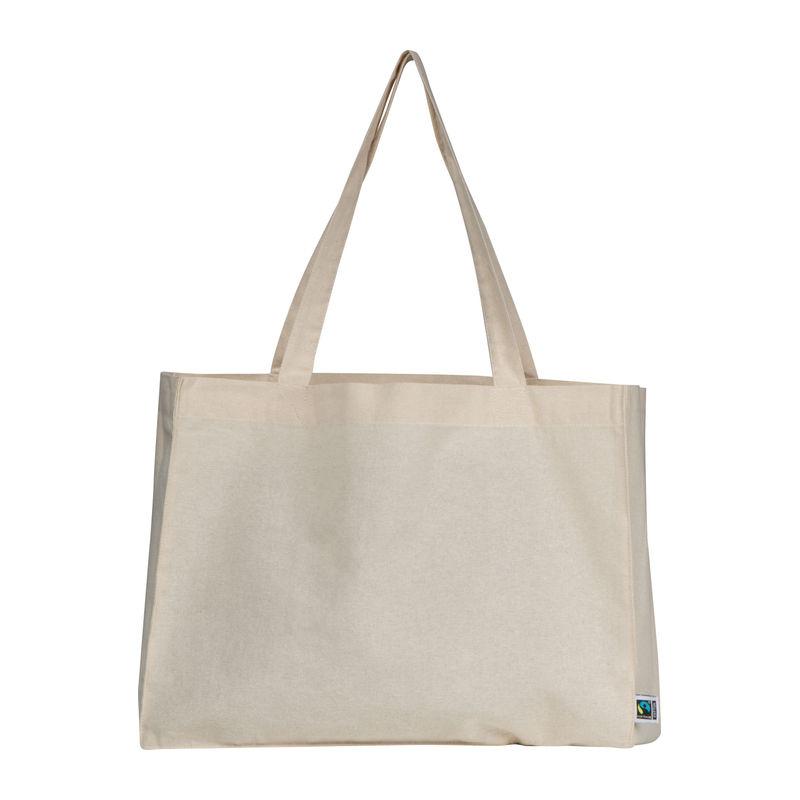 Sacoșă mare de bumbac Fairtrade Beige