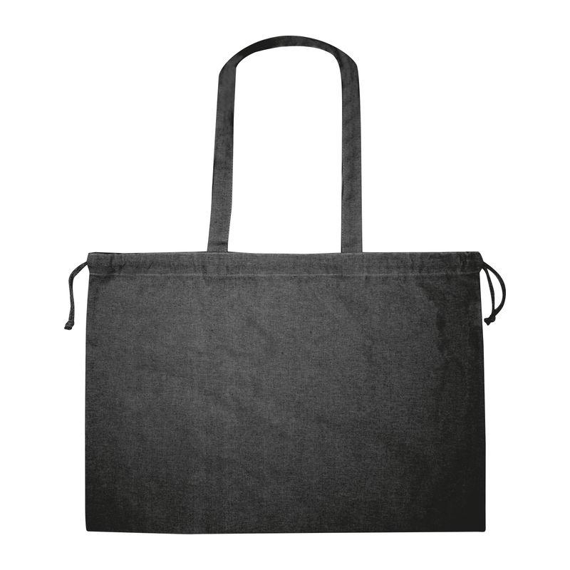 Sacoșă de cumpărături din bumbac organic Negru