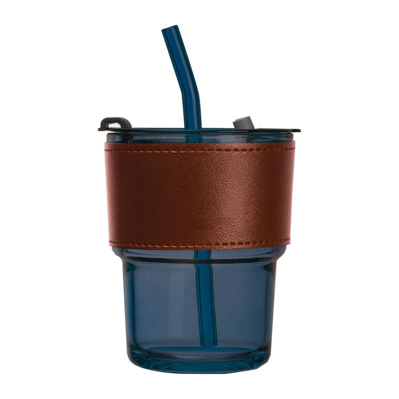 Pahar colorat de băut cu pai Albastru închis