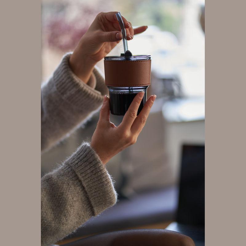 Pahar colorat de băut cu pai Albastru închis