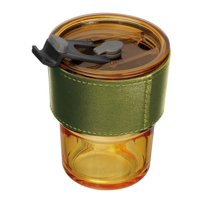 Pahar colorat de băut cu pai Galben