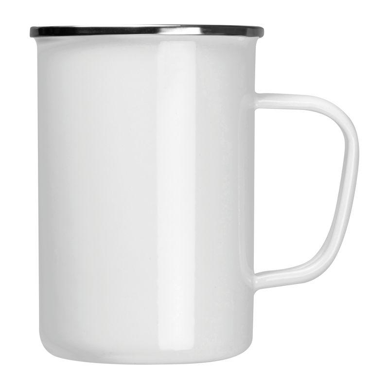 Cană emailată 550 ml Alb