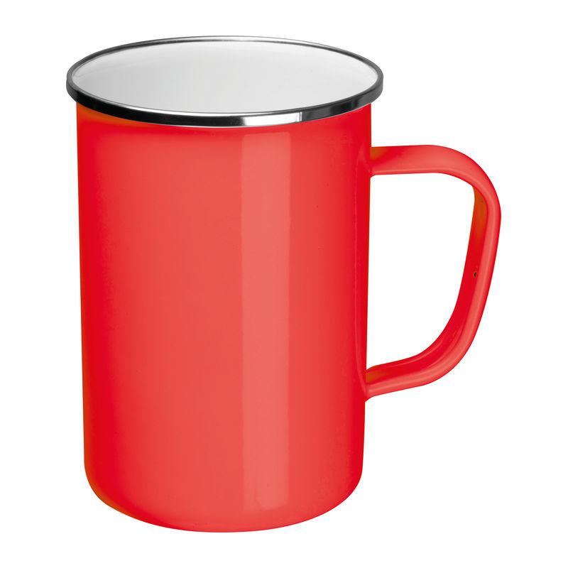 Cană emailată 550 ml Roșu