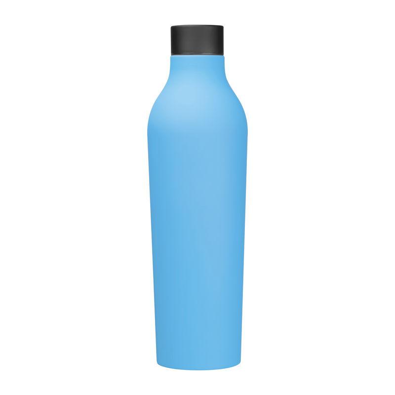 Sticlă termos cu suprafața cauciucată, 750 ml Light Blue