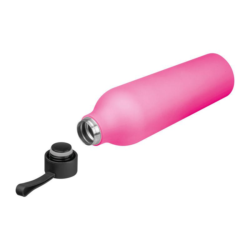 Sticlă termos cu suprafața cauciucată, 750 ml Roz