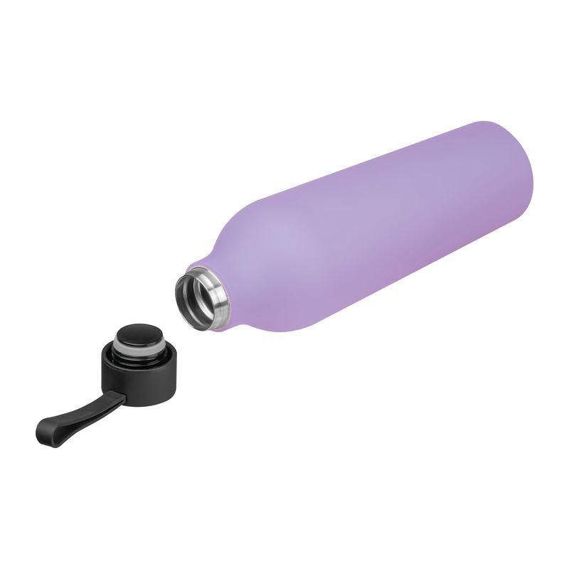 Sticlă termos cu suprafața cauciucată, 750 ml Mov