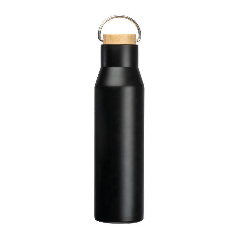 Sticlă termos din oțel inoxidabil reciclat, 550 ml Negru