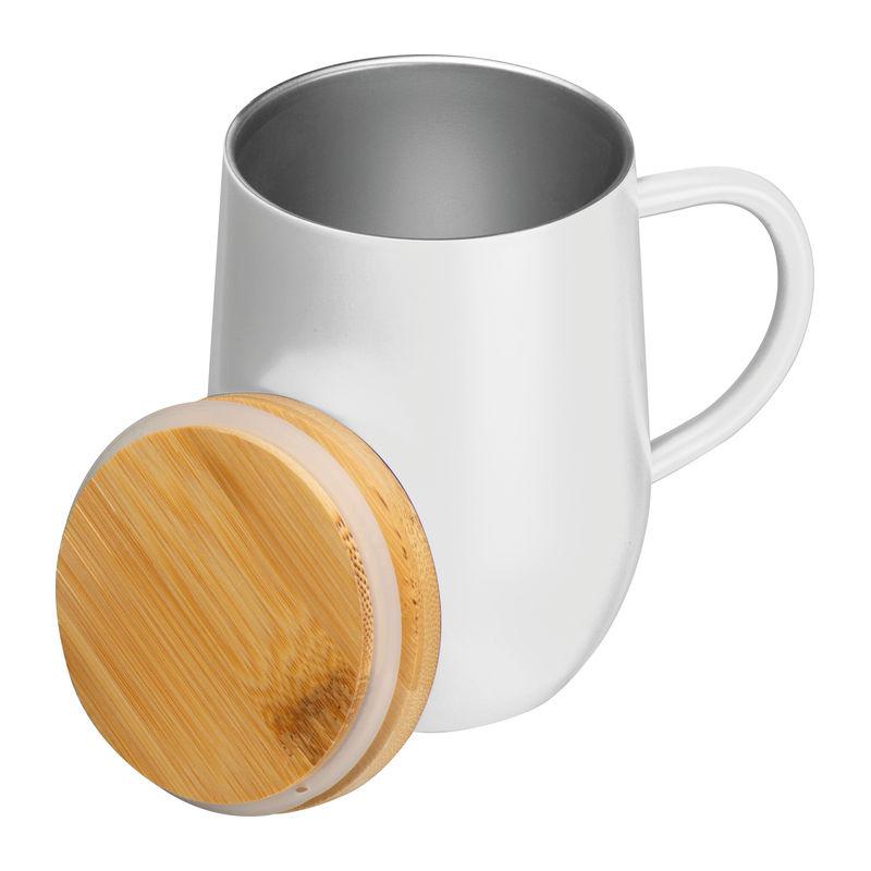 Cană din oțel inoxidabil 300 ml Alb