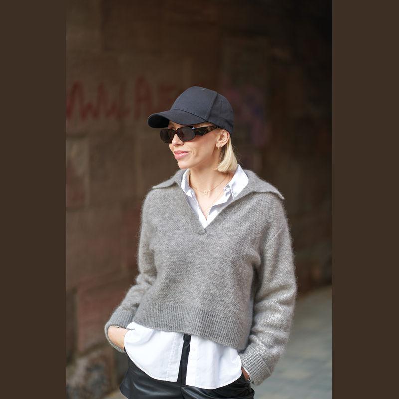 Şapcă baseball CrisMa din bumbac reciclat Negru