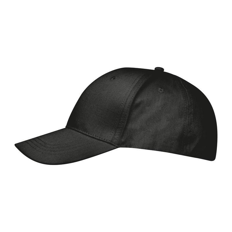 Şapcă baseball CrisMa din bumbac reciclat Negru