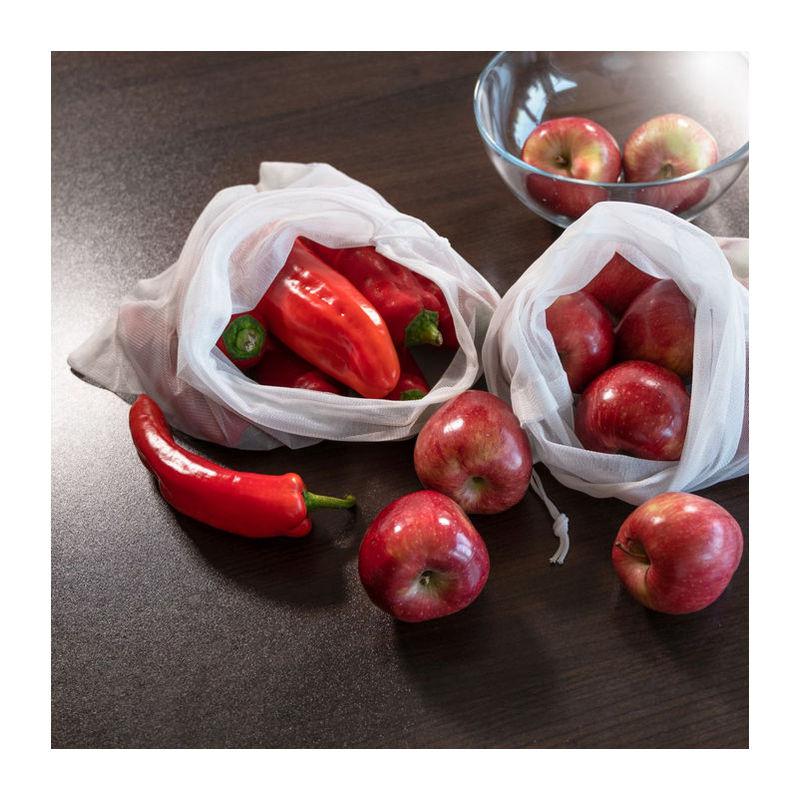 Set de pungi pentru fructe și legume Baggu Alb