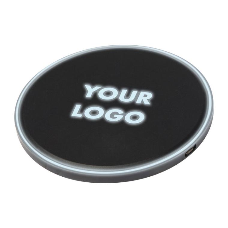 Încărcător wireless cu afișaj LED Negru