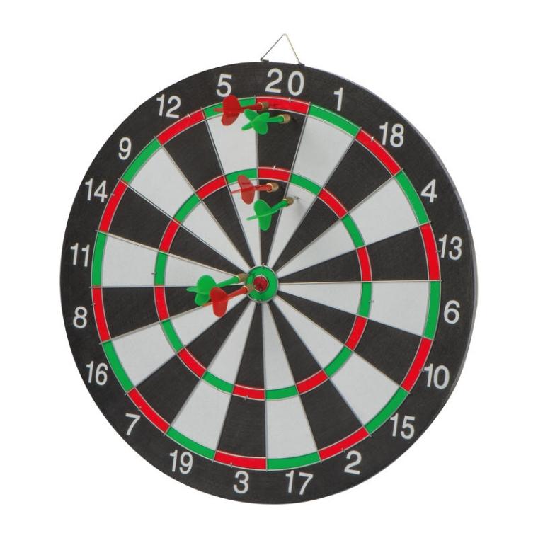 Tablă de darts cu săgeți Negru